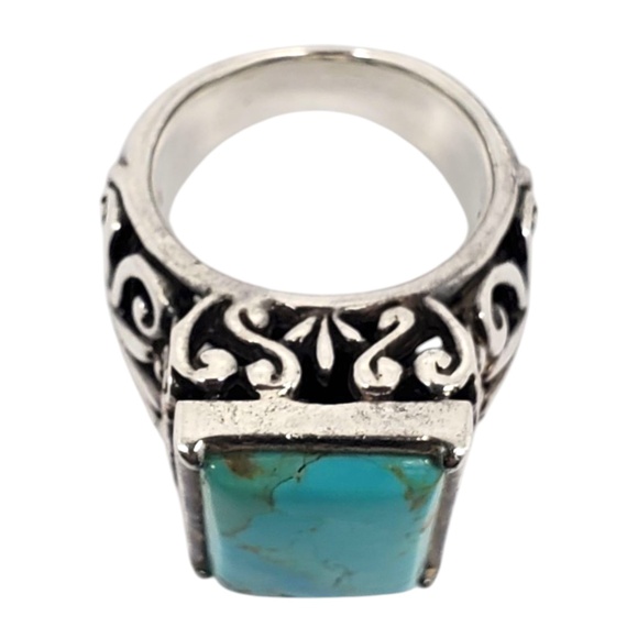 Barse Sterling Silver Turquoise Gemstone Ring Size 7 #21004 - Picture 11 of 11